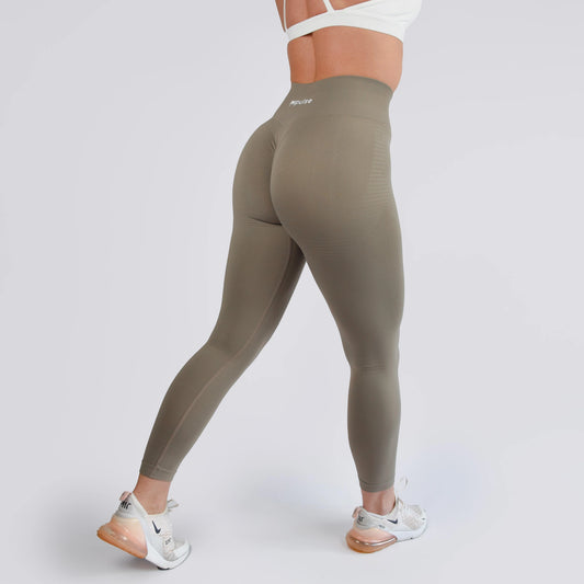 Women's Fitness Leggings | Performance Leggings Taupe | Impulse Fitwear